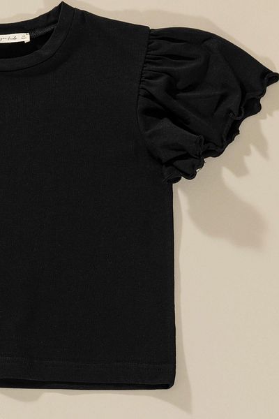 for you kids Anthracite Frill Detailed Tsihrt Trousers Set