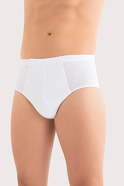 Arma Yıldız Λευκό 6 Πακέτο Ανδρικό Σλιπ 100% Βαμβακερό Χτενισμένο