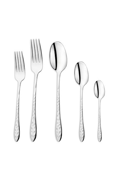 Schafer Luis 60 Piece Fork Spoon Set-Silver02