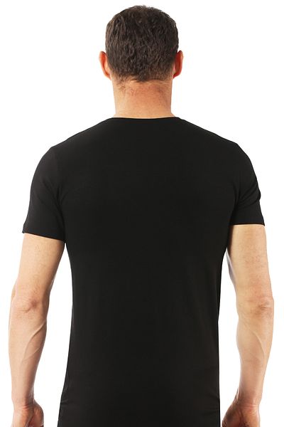 ÖZKAN underwear Özkan 0265 Men's Cotton Closed Zero Collar Half Sleeve Undershirt T-Shirt