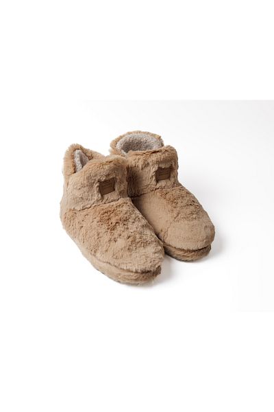 KAPVOE Μακρύ παντόφλες σπιτιού Fleece, Αντιολισθητική σόλα, Λούτρινη εσωτερική λεπτομέρεια, Χνουδωτό, Χωρίς μπούμα, Άνετο, Αντιπιλίνγκ