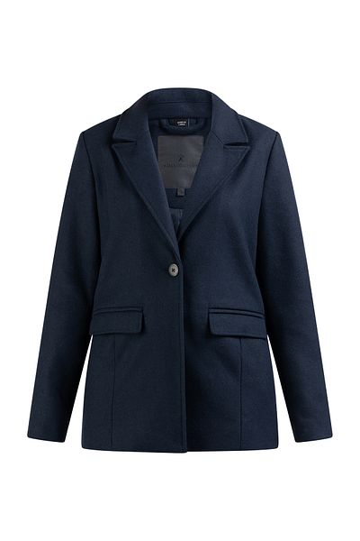 Dreimaster Langer Blazer aus Wollgemisch