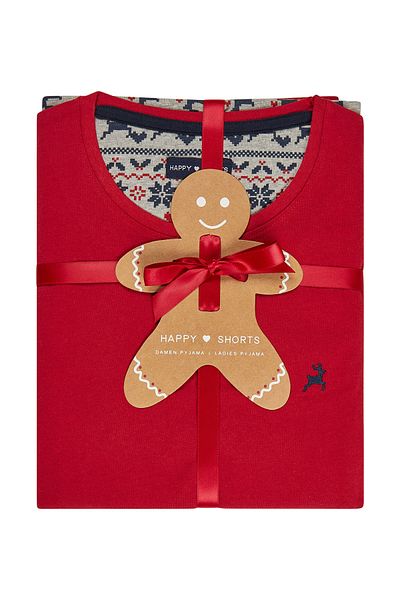 Happy Shorts Pyjama XMAS Schlafanzug Schlafmode Bequem
