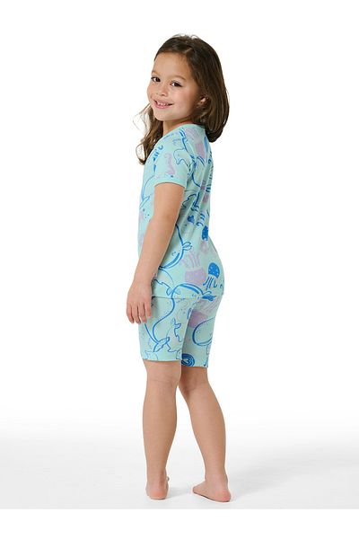 Schiesser Shorty Girls World Leichter Schlafanzug Kurz
