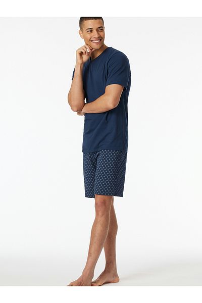 Schiesser Pyjama Schlafanzug Kurz - Casual Essentials Schlafanzug Schlafmode Bequem