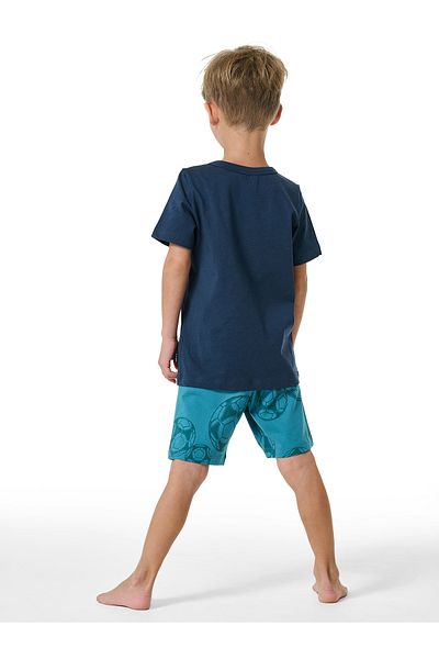 Schiesser Pyjama Boys World Organic Cotton Schlafanzug Schlafmode Bequem