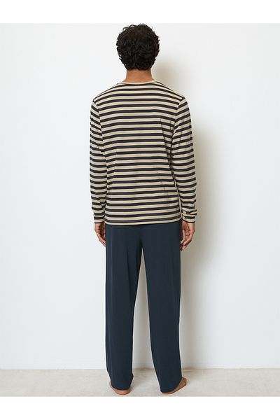 Marc O'Polo Pyjama Mix & Match Cotton Schlafanzug Schlafmode Bequem