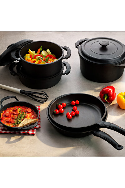 Schafer Black Master Printed Pot-26 Cm