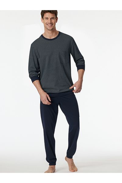 Schiesser Pyjama Comfort Essentials Schlafanzug Schlafmode Bequem