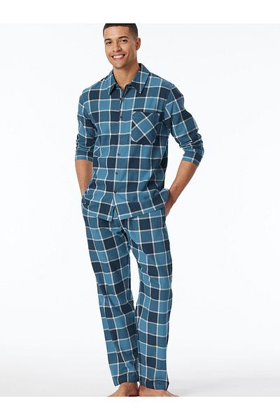 Schiesser Pyjama Selected Premium Warming Schlafanzug Schlafmode Bequem