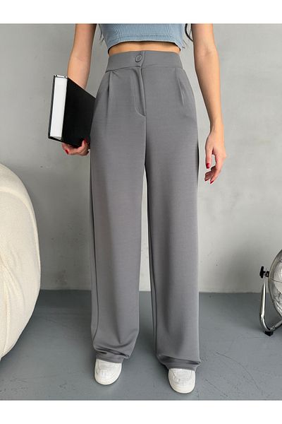 alanora Women's Lycra Loose Wide Leg Palazzo Trousers
