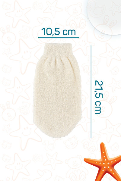 Balmy Bambu Bebek Banyo Eldiveni Beyaz
