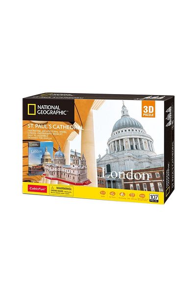 Cubic Fun 107 Pieces 3D National Geographic - St. Paul's Cathedral - England Puzzle