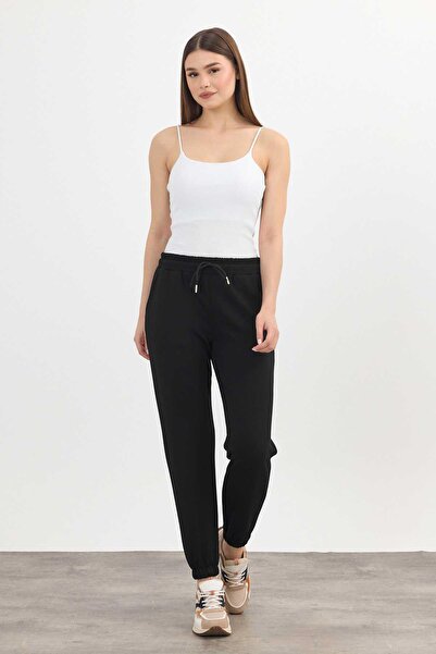 Rays Μαλακή υφή, εύκαμπτο ύφασμα Premium Άνετο Παντελόνι Φούτερ Μαύρο - 8242