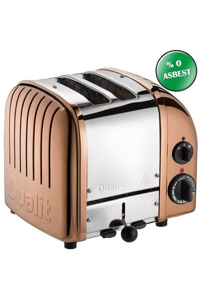 Dualit 27390 Classic 2-Chamber Toaster - Copper