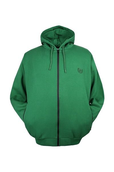 marufshop Ανδρικό φούτερ με πράσινη κουκούλα σε μεγάλο μέγεθος - 145 κιλά 3 κλωστές