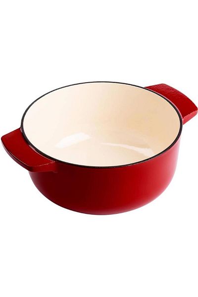 Kitchenaid وعاء حديد مطلي باللون الأحمر - 5.2 لتر، 26 سم. CC 006060 -001