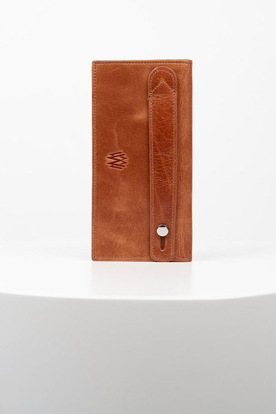 BAYDERİ Junias Genuine Leather Magnet Wallet with Phone Chamber
