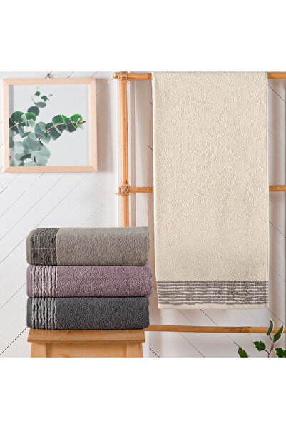 Schafer Home Line 50x90 Armürlü Havlu 1 Parça-Krem