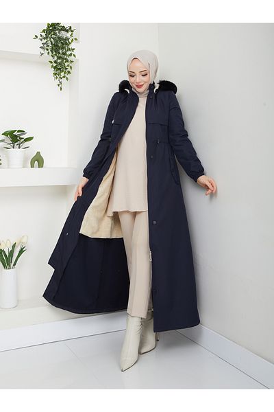 RACE FASHİON Γούνινο παλτό Bondit 140cm - Μέγεθος 38-56, Ελαστική Μέση RC5002