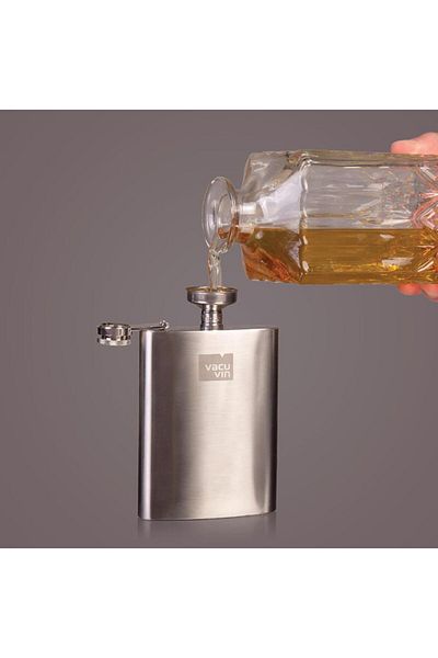Vacu Vin قارورة من الفولاذ المقاوم للصدأ - مع صندوق