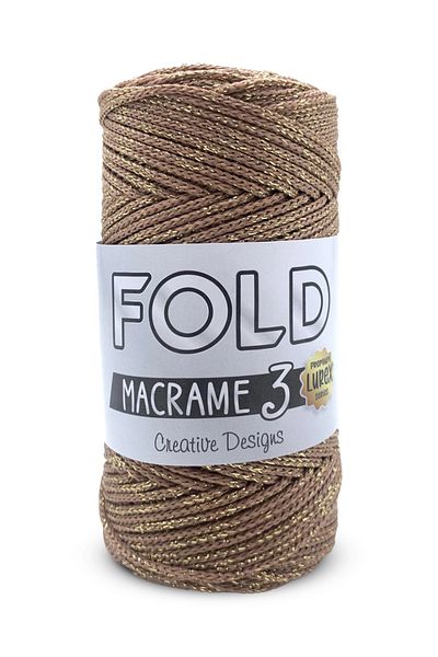 FOLD Ασημί πολυεστερικό νήμα μακραμέ Νο:3 038 - 1 Mm - 100 gr - 115 M Supla Rope Bag Rope