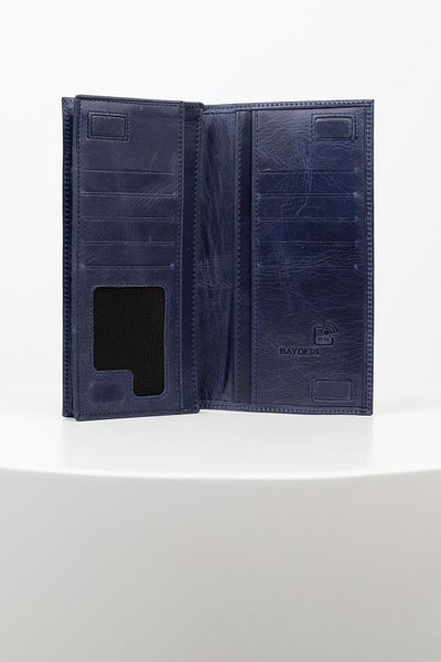 BAYDERİ Junias Genuine Leather Magnet Wallet with Phone Chamber