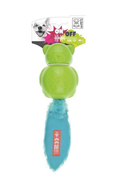 M-PETS On/off Teddy Rubber Toy for Dogs Blue/green10631399