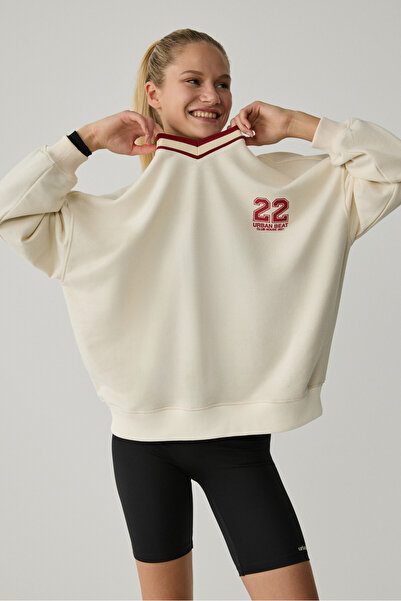 Urban Beat OGANNA Γυναικείο φούτερ εκρού