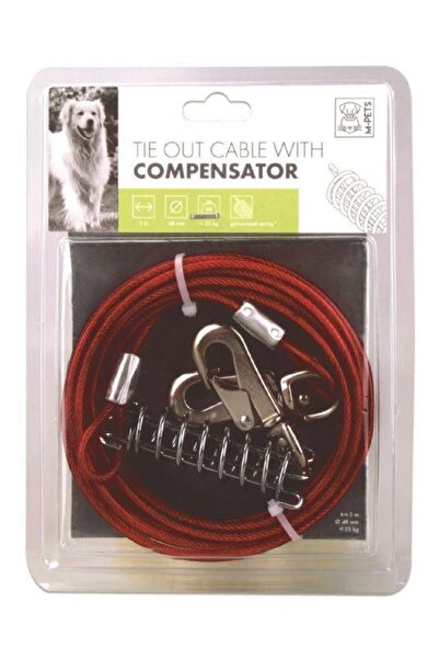M-PETS Compensator Bahçe Bağlama Halatı 5mt/red