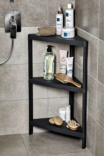 Carpekitchen Trend 3 katlı modüler üçgen trend raf  34x46x71 cm mutfak rafı, ...