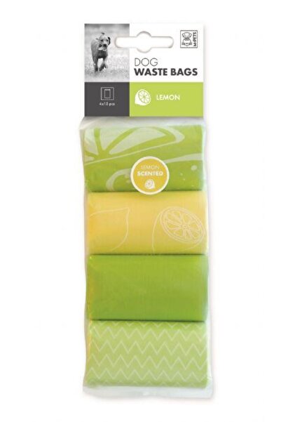 M-PETS حقيبة جمع القمامة برائحة الليمون 4×15 قطعة