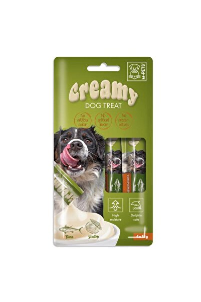M-PETS KÖPEK ÖDÜLÜ CREAMY TON BALIKLI DENİZ TARAKLI 4X15GR