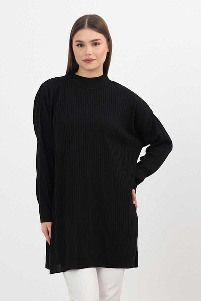 Rays 22131 Black Corded Slit Tunic