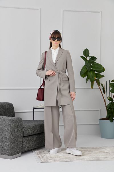 Fatma Atasoy Iron Trace Trousers Gray