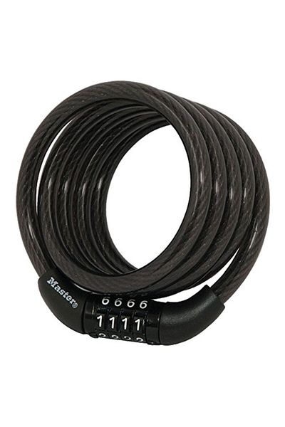 Master Lock Bicycle Combination Lock Black 4 x 5/6ft