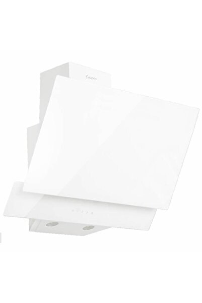 Ferre D017 Dokunmatik Kontrol Çift Cam Yatık Davlumbaz - Beyaz