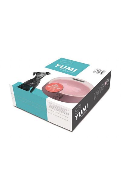 M-PETS Dog Electronic Scale Food Water Bowl Pink Max2kg