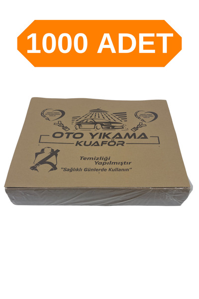 Apex Kraft Oto Kağıt Paspas, Sağlam Oto Yıkama Kağıt Paspas 110 gram 1000 Adet