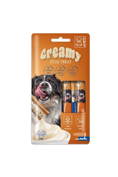 M-PETS KÖPEK ÖDÜLÜ CREAMY YENGEÇLİ 4X15GR
