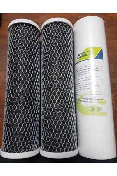 enessu Akvaryum Su arıtma için 3 lü filtre seti Su Arıtma Cihazı çift karbonl...