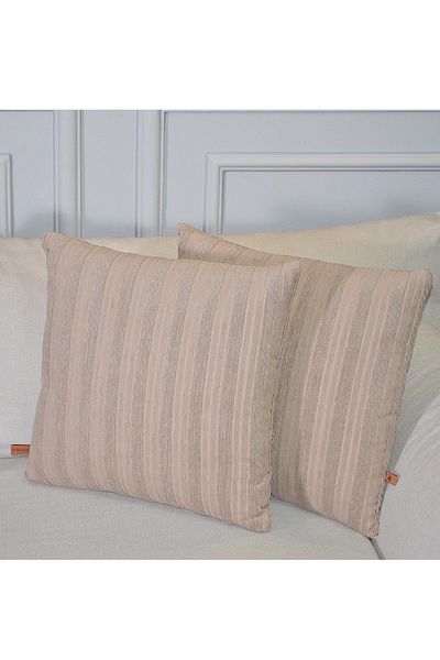 BİRHOME Декоративна калъфка за възглавница Roma Jacquard Special Design от 2 части 43x43 см (КАФЯВА)