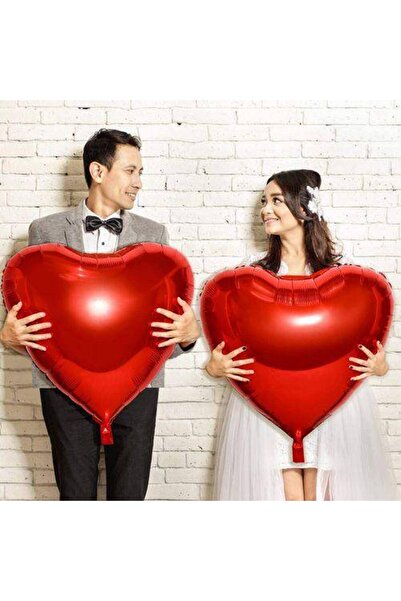 Parti Dükkanım Heart Foil Balloon Red Large (30 Inc-78 Cm)