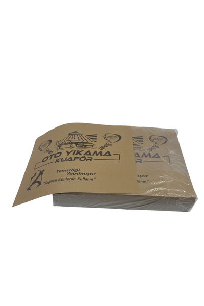 Apex Oto Kağıt Paspas Kraft, Dayanıklı Oto Yıkama Kağıt Paspas 110 gram 500 Adet