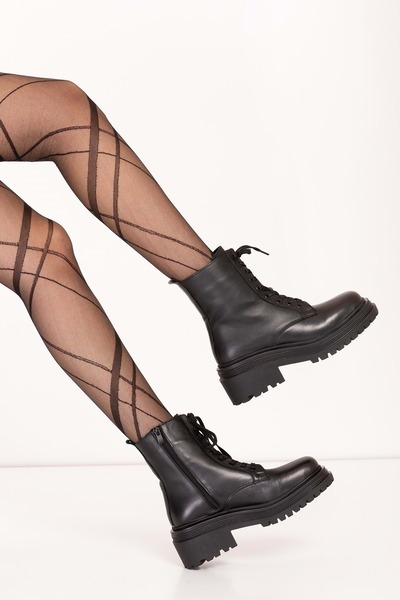 Gondol Kadın Hakiki Deri Kauçuk Taban Bot Wst.2304