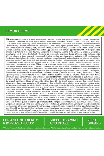 ON Optimum Nutrition Amino Energy Lemon & Lime 270g 30 Servings Energy Boost and Focus Support