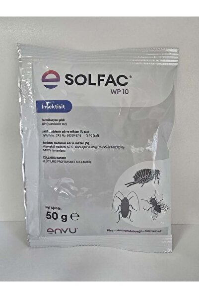 Bayer -Envu Solfac WP 10 Toz Haşere Öldürücü | 50 Gram