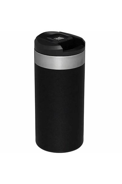 Stanley 10-10788-067 كوب ترمس فولاذي أسود سعة 0.35 لتر من Aerolight Transit