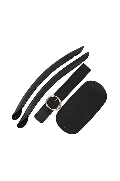 Ritzz مجموعة حقائب بمقبض أنبوبي بإبزيم دائري باللون الأزرق الداكن