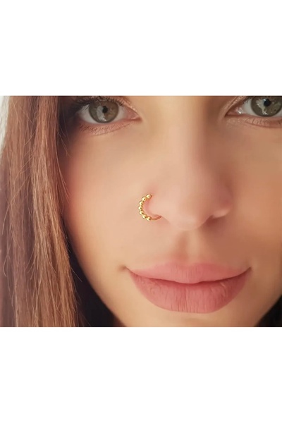 Takıkraliyeti 925 Ayar gümüş Hızma 7 top halka hızma gold